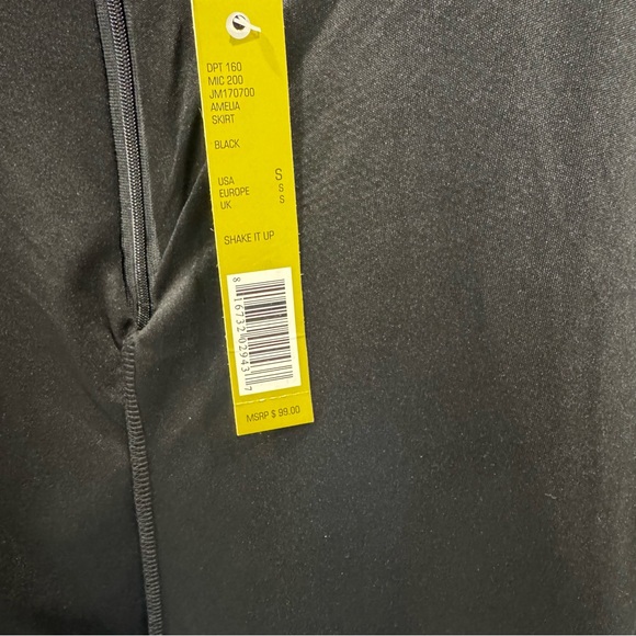 NWT Gianni Bini Amelia Skirt $99 Black Floral Embroidered Mesh Midi S - Picture 7 of 7